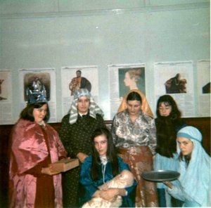 Nativity Play 1969; at the inn.jpg