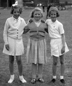 Anne and friends , sports day 1957.jpg