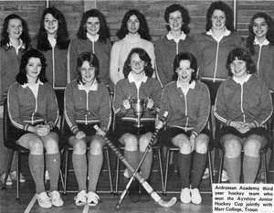 Ardrossan Academy 3rd year hockey team March 1974.jpg