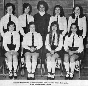 Ardrossan Academy 3rd year country dance team March 1974.jpg