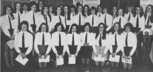 Ardrossan Academy senior girls' choir Christmas 1972.jpg